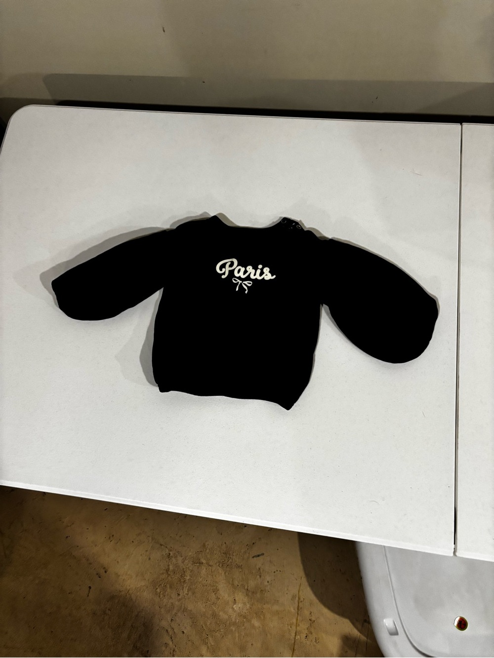 H&M Navy Blue Sweatshirt with 'Paris' Script
